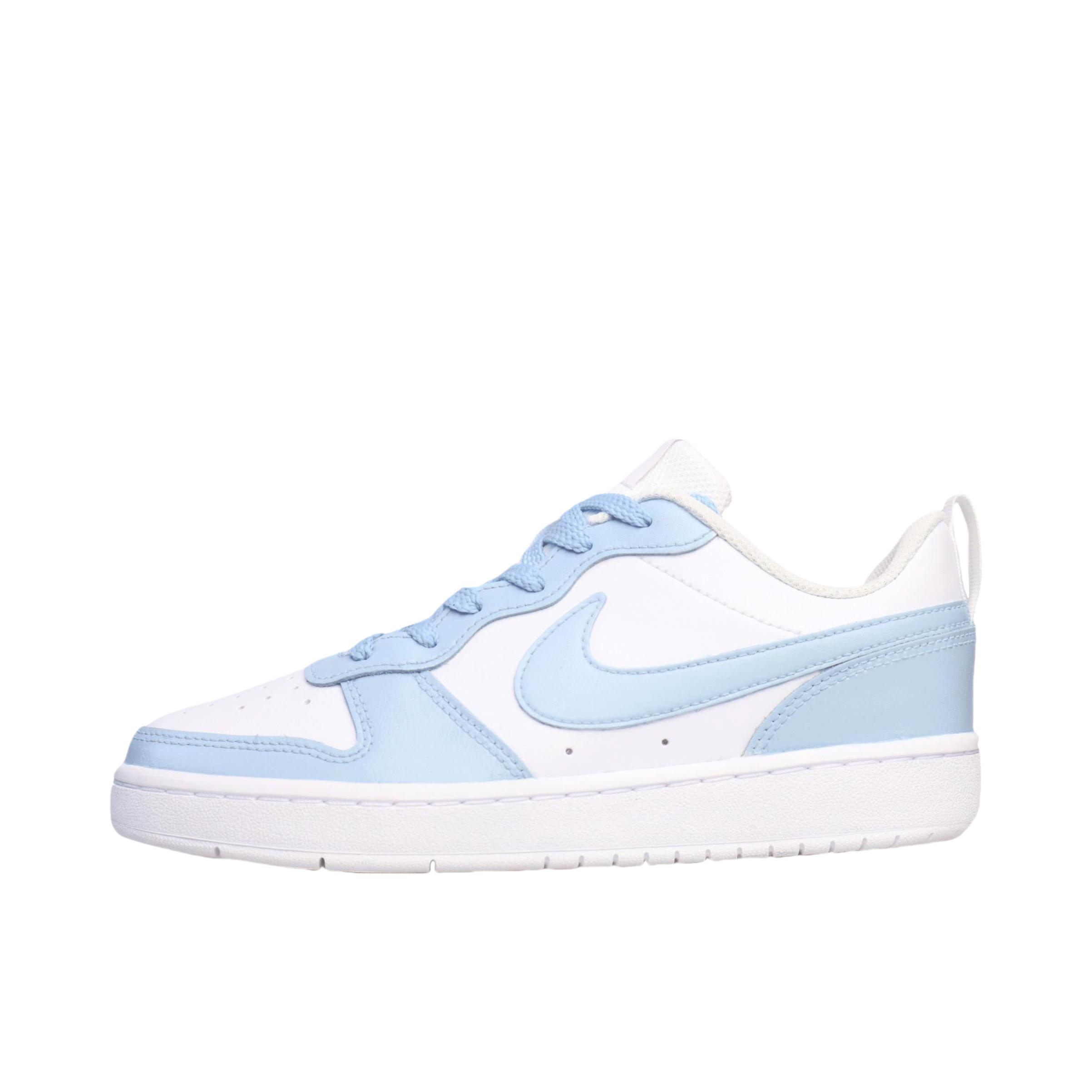 推荐商品：【定制球鞋】 Nike Court Borough 2 板鞋 包裹性增高减龄解构风合成革美式防滑复古轻便 大童/哆啦A梦