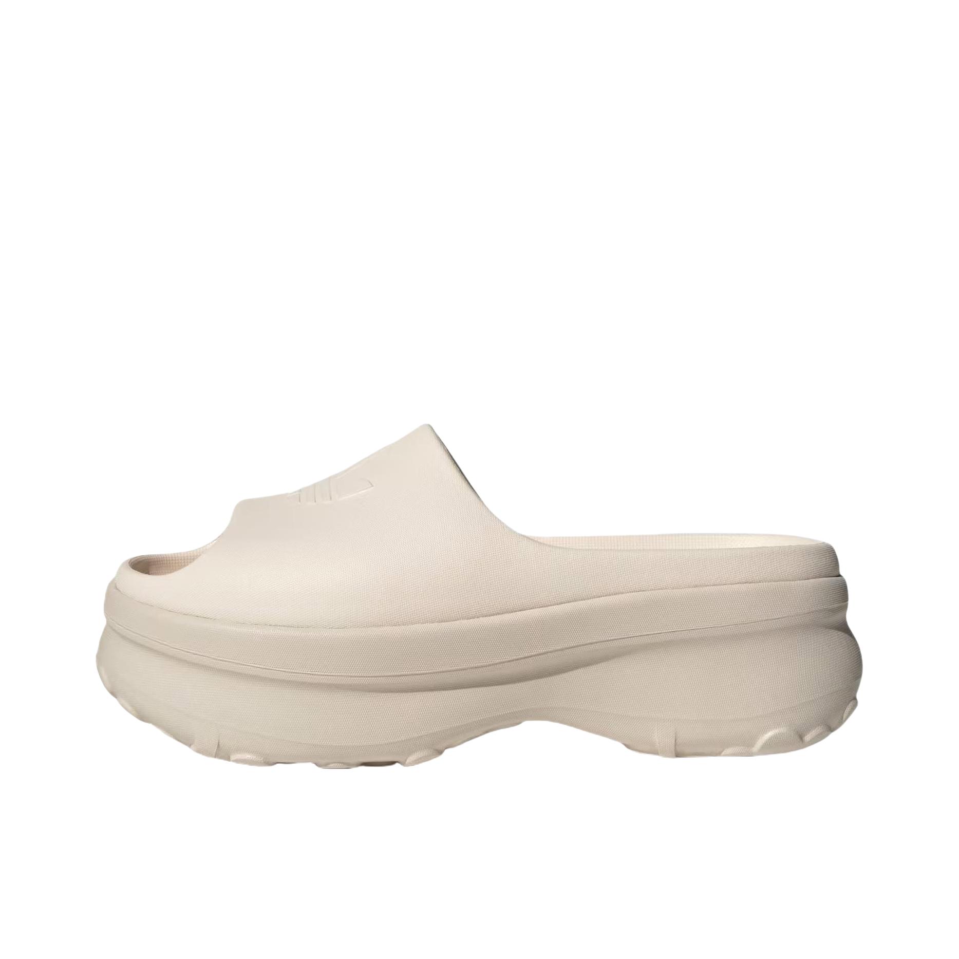推荐商品：adidas Originals AdiFOM Stan 防滑 一字 中跟 厚底 拖鞋 女款/米色