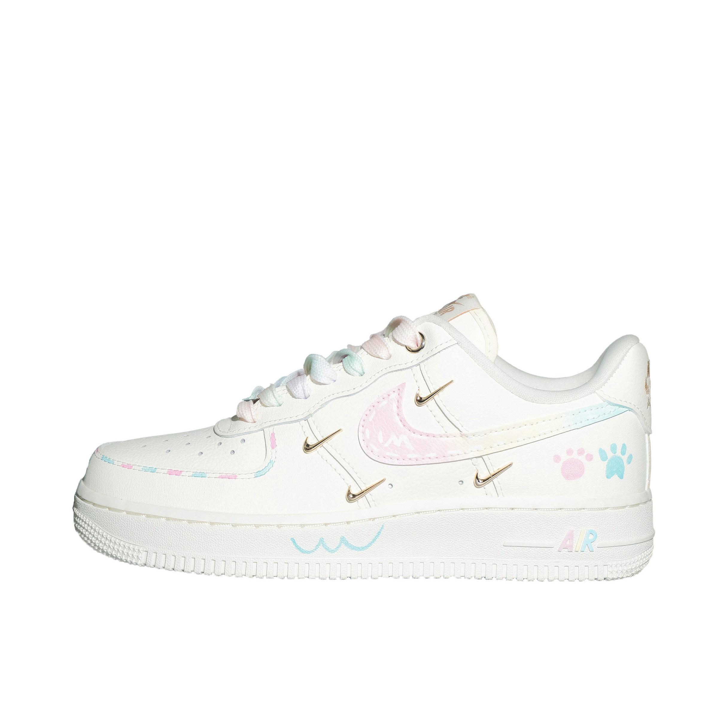 推荐商品：【定制款】 Nike Air Force 1 板鞋 防滑减震耐磨低帮增高 女款/彩虹蛋糕