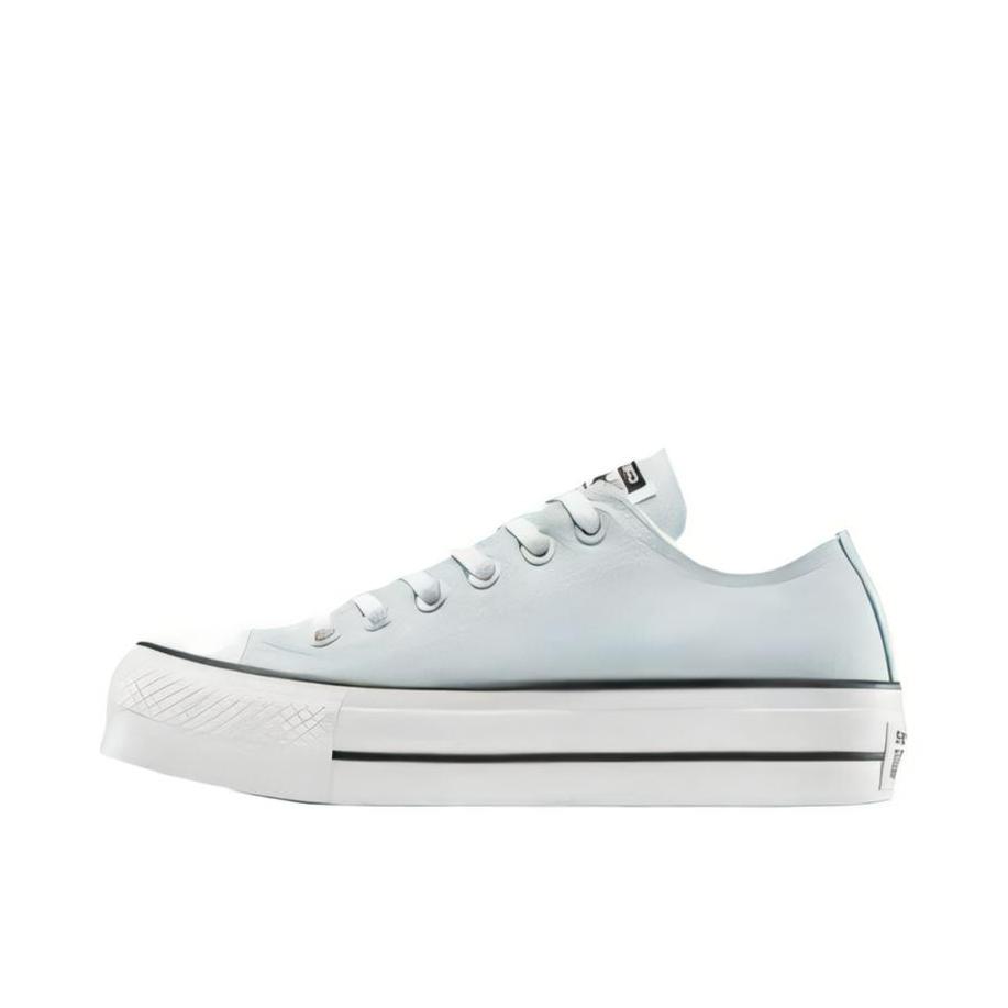 推荐商品：Converse/匡威 Chuck Taylor All Star Lift 帆布鞋 简约复古经典防滑耐磨舒适厚底圆头甜酷贴合松糕底流光风 女款/淡蓝色/白色