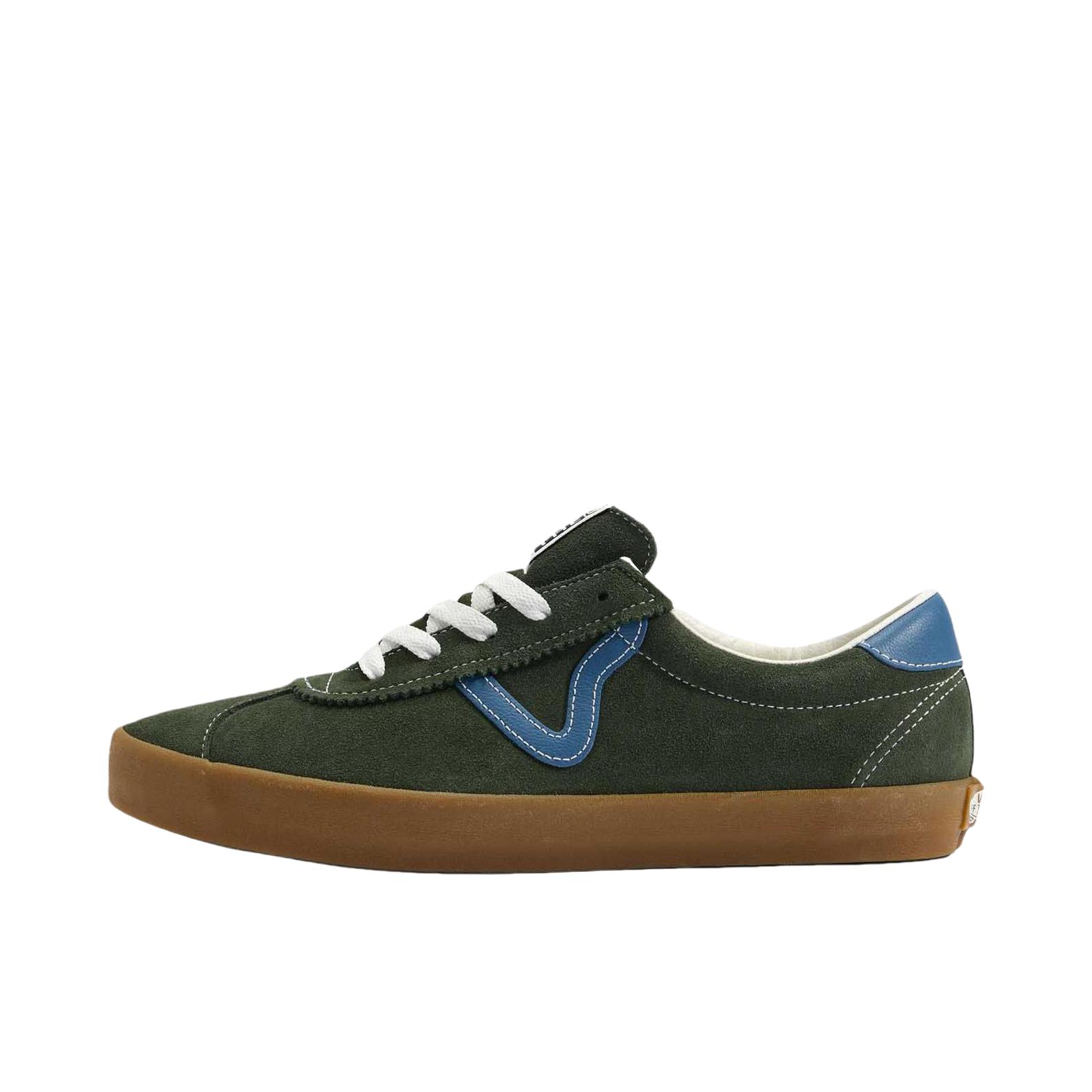 推荐商品：Vans/范斯 Epoch Sports 板鞋 翻毛皮复古简约减震防滑耐磨防水 绿色/蓝色