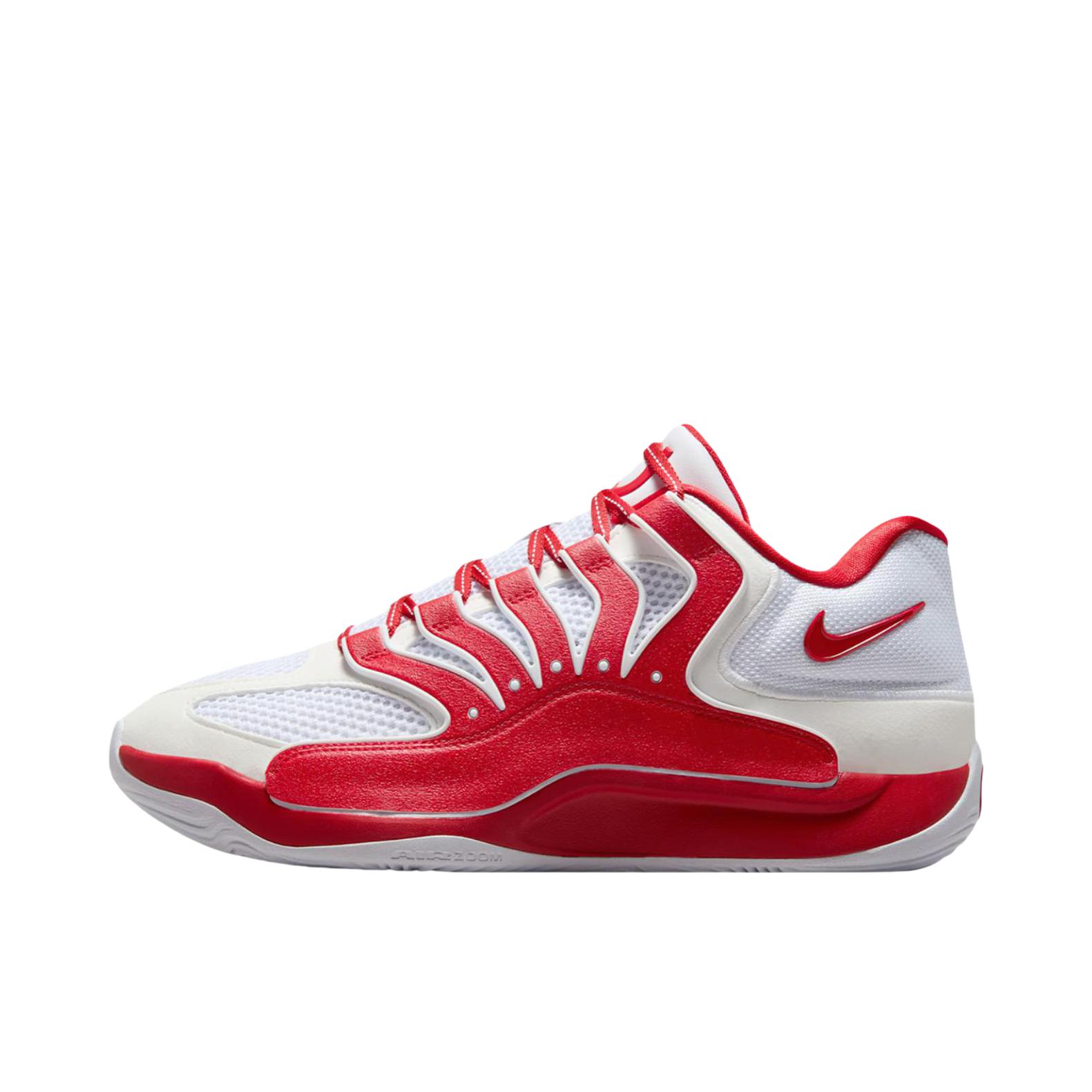 推荐商品：Nike KD 18 篮球鞋 实战防滑耐磨支撑回弹缓震 白色/红色