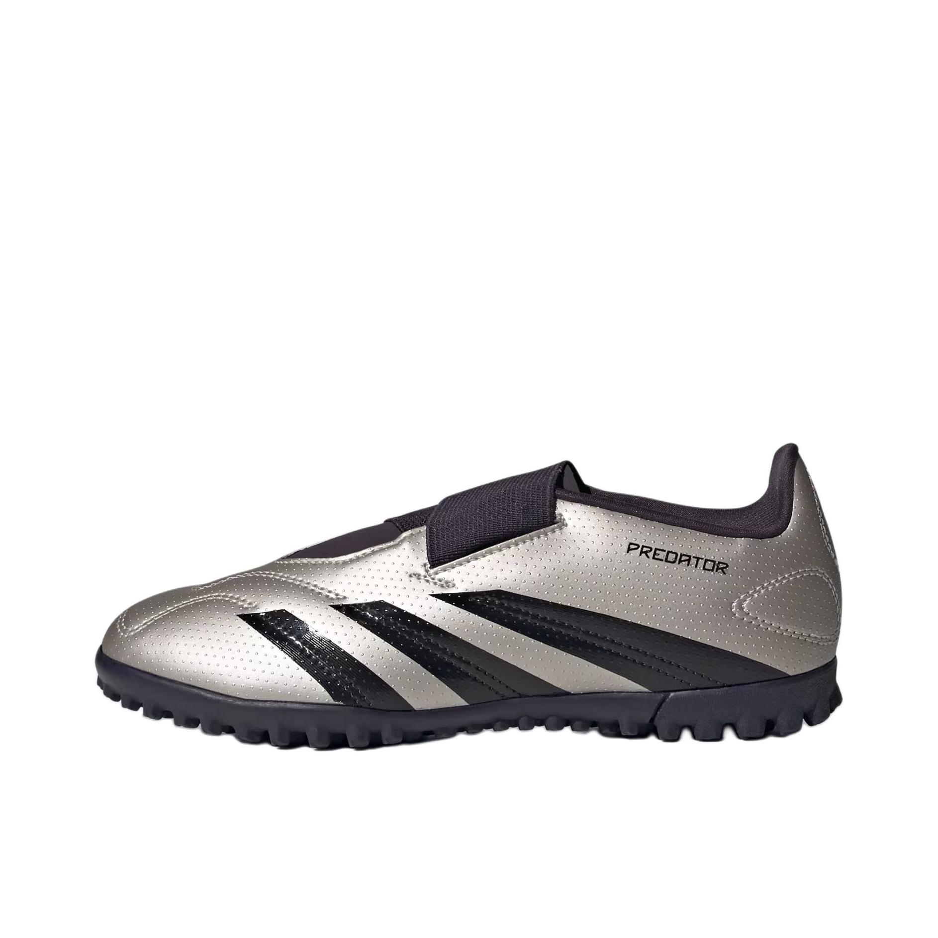 推荐商品：adidas PREDATOR CLUB H&L TF 入门 碎钉 人造草地 儿童足球鞋 大童/银色/黑色 