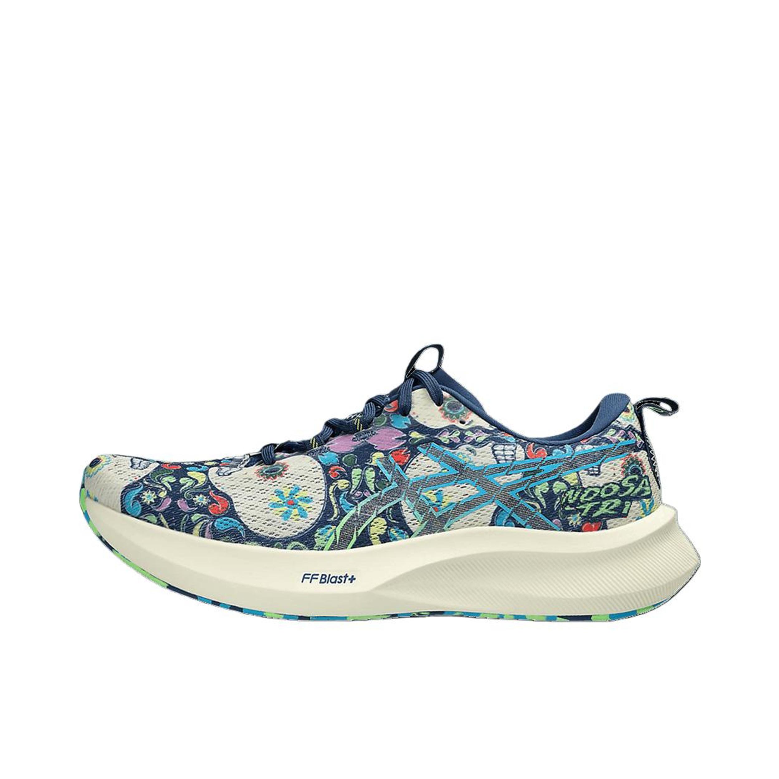 推荐商品：Asics/亚瑟士 Noosa Tri 16 跑鞋 缓震支撑网布透气防滑耐磨舒适轻量回弹圆头竞速织物抓地 午夜蓝 