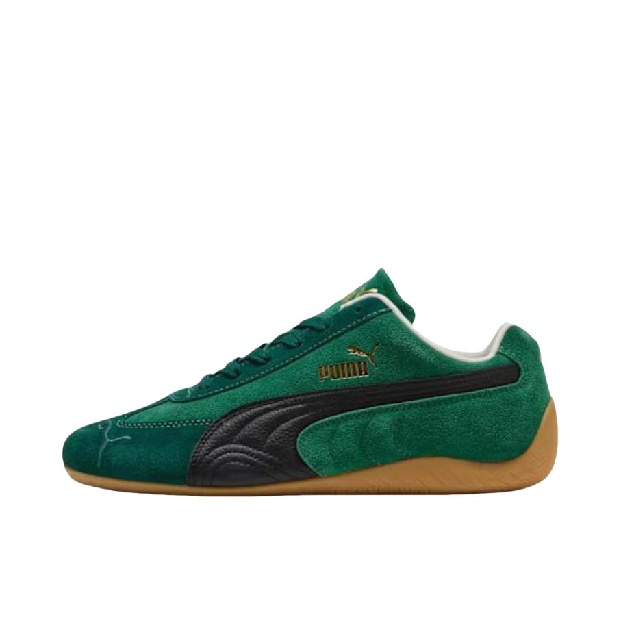 推荐商品：Puma/彪马 Speedcat OG 赛车鞋 德训鞋 训练鞋 T头薄底复古防滑耐磨贴合赛车风流光风 绿色/黑色