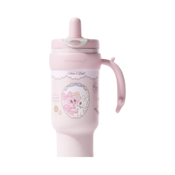 推荐商品：Uooha/悠哈 1220ml 双饮式 316L不锈钢 保温杯 保冷巨无霸
