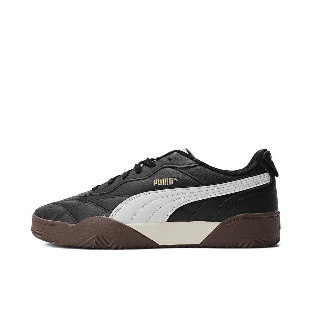 推荐商品：Puma/彪马 Tifosi 板鞋 舒适系带轻便透气防滑耐磨复古百搭时尚潮流薄底流光风 黑色/白色