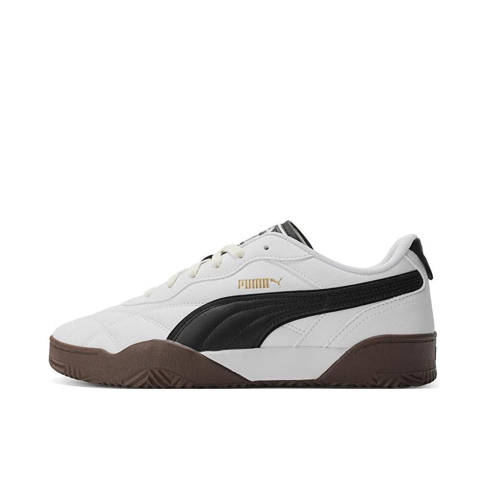 推荐商品：Puma/彪马 Tifosi 板鞋 舒适系带轻便透气防滑耐磨复古百搭时尚潮流薄底流光风 白色/黑色