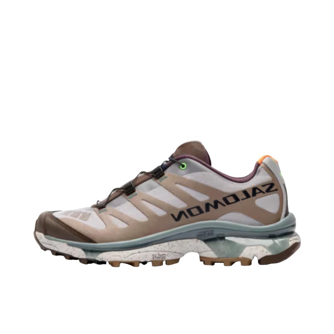 推荐商品：Salomon/萨洛蒙 XT-4 OG 包裹性 减震回弹 网布透气 防滑耐磨 越野 户外休闲鞋 Bodega联名/褐色