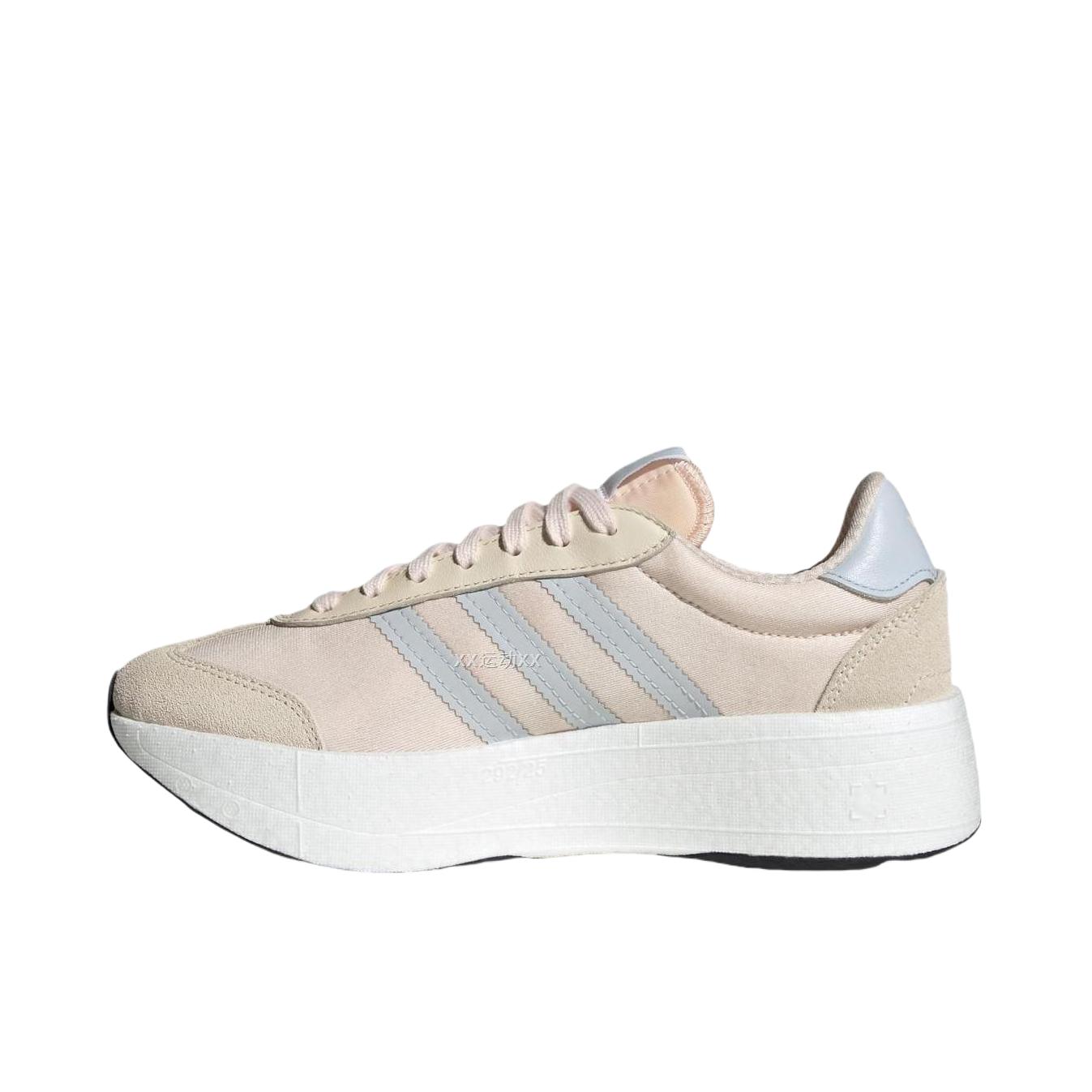 推荐商品：adidas Originals CITY RNR 经典时尚 百搭简约 舒适轻便 防滑耐磨 低帮 运动休闲鞋 女款/浅蓝色/奇妙白色