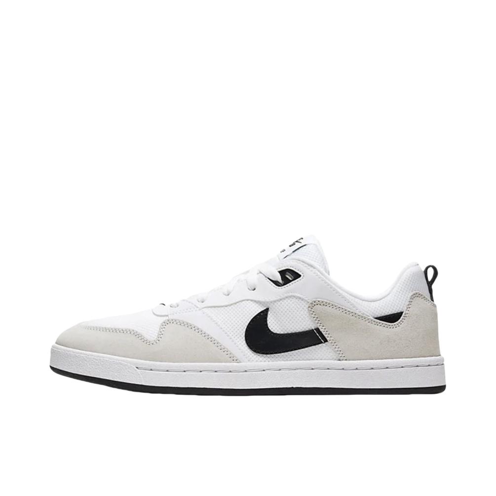 Nike SB Alleyoop 滑板鞋 板鞋 抓地稳定复古缓震滑 White/Grey/Black 白色