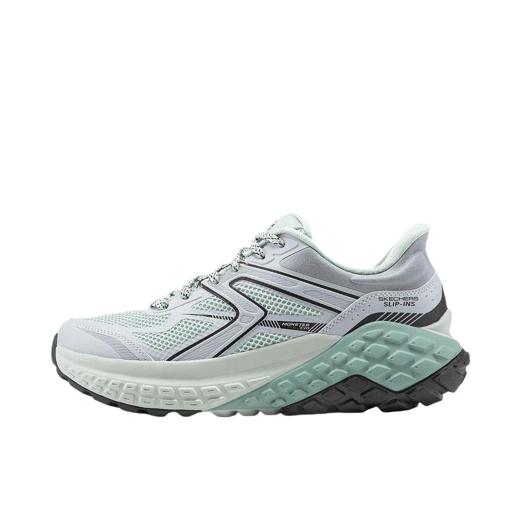 推荐商品：Skechers/斯凯奇  SPORT  怪兽鞋 老爹鞋 闪穿鞋  舒适缓震网布透气防滑耐磨百搭复古潮流时尚  碧绿色