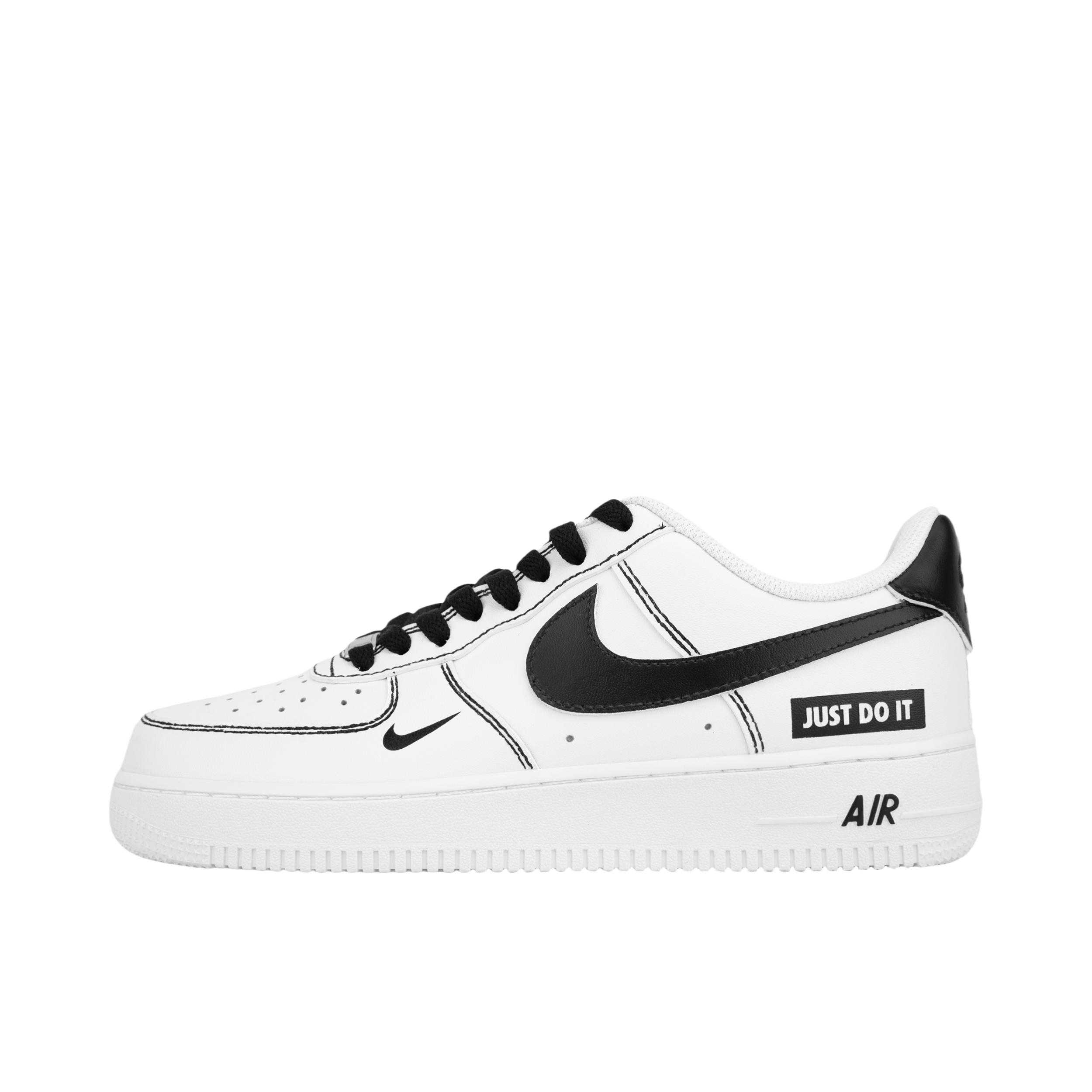 推荐商品：【定制款】 Nike Air Force 1 板鞋 防滑减震耐磨低帮增高 熊猫/黑色/白色/线条
