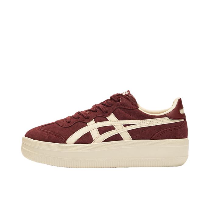 推荐商品：Onitsuka Tiger/鬼冢虎 Tokuten CHUNK 运动休闲鞋 低帮圆头厚底防滑 女款/酒红色