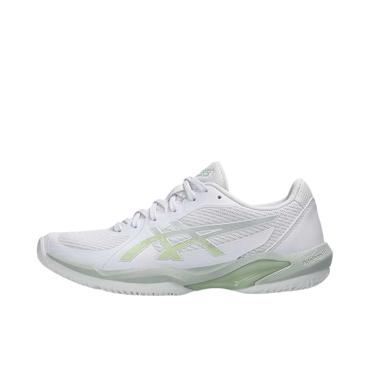 推荐商品：Asics/亚瑟士 Solution Speed FF 2 防滑耐磨 缓震轻便 网布透气 舒适回弹 轻量 支撑 网面 织物 合成革 休闲运动 网球鞋 女款/白色/绿色