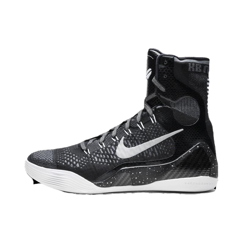 推荐商品：Nike Kobe 9 科比9 篮球鞋 包裹性潮流实战抗扭舒适百搭回弹 Black/Reflect Silver 黑色/白色/银色