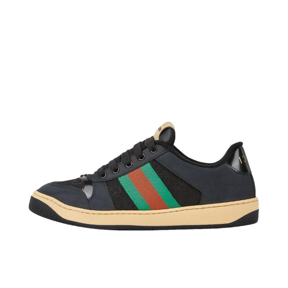 推荐商品：Gucci Screener 板鞋 脏脏鞋 经典复古减震帆布轻便 女款/黑色
