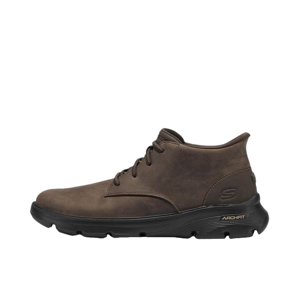 推荐商品：Skechers/斯凯奇 Arch Fit Garza - Ridle 时装靴 深褐色