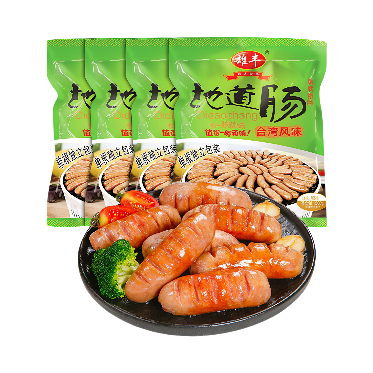 推荐商品：雄丰 地道肠 500g 袋装
