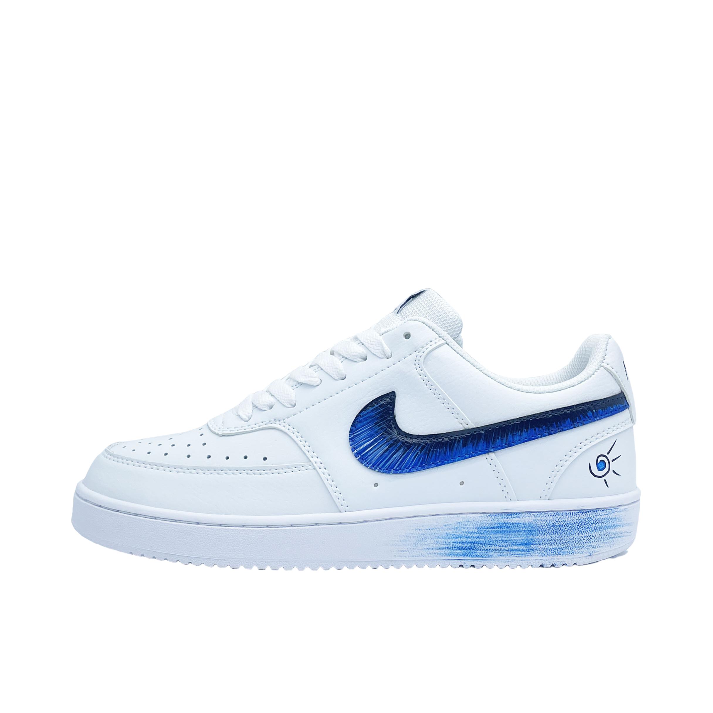 推荐商品：【定制球鞋】Nike Court Vision 板鞋 增高街头风防滑耐磨轻便减震复古潮舒适百搭 天使之眼