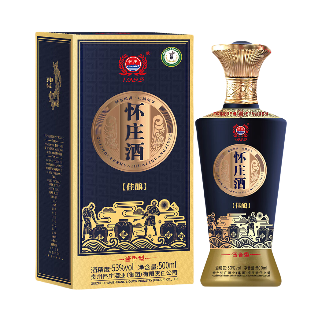 推荐商品：怀庄 佳酿 白酒 500ml 53度 盒装
