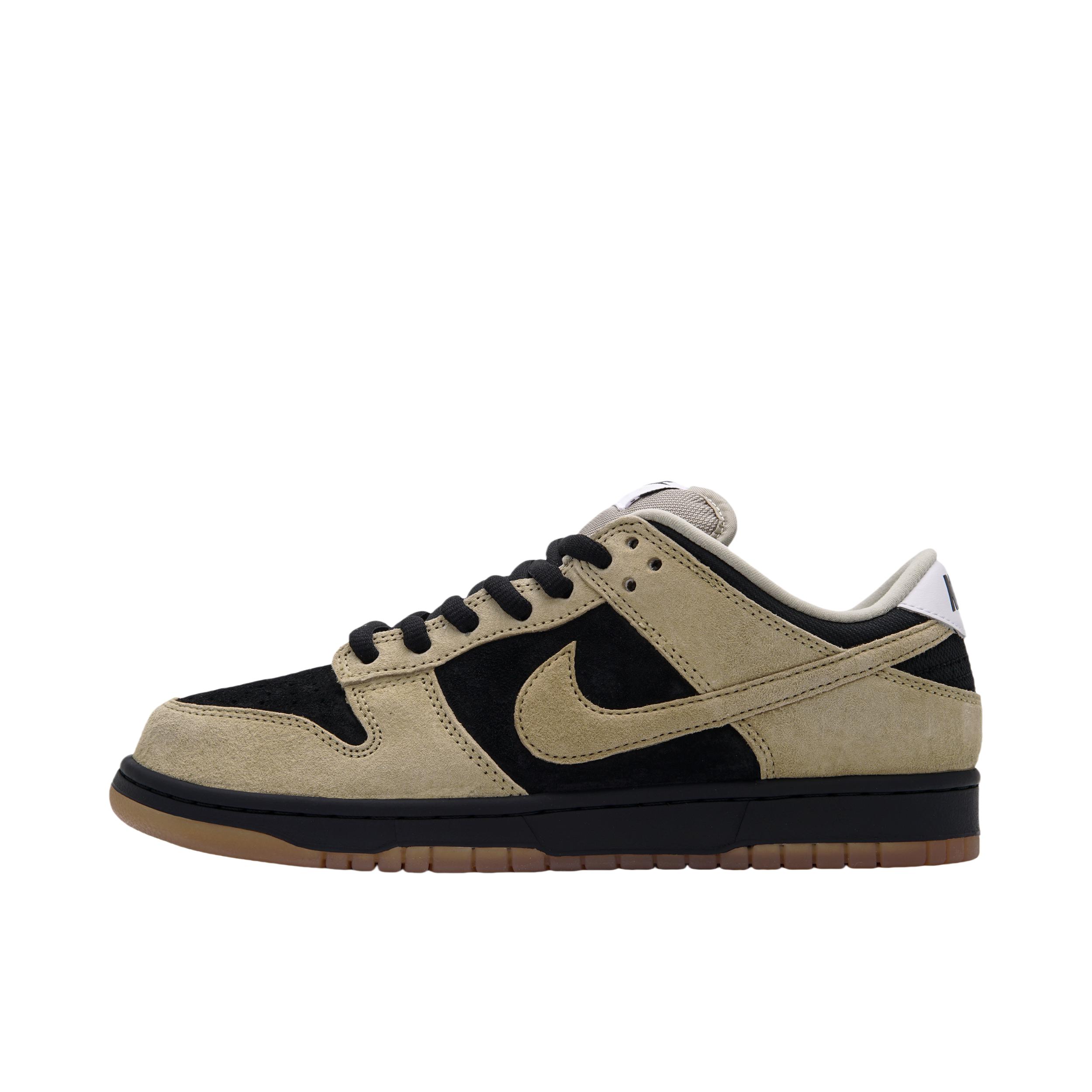 推荐商品：【定制球鞋】 Nike Dunk 板鞋 平跟系带防滑耐磨做旧高街简约百搭潮流复古美式 摩卡黑/黑色
