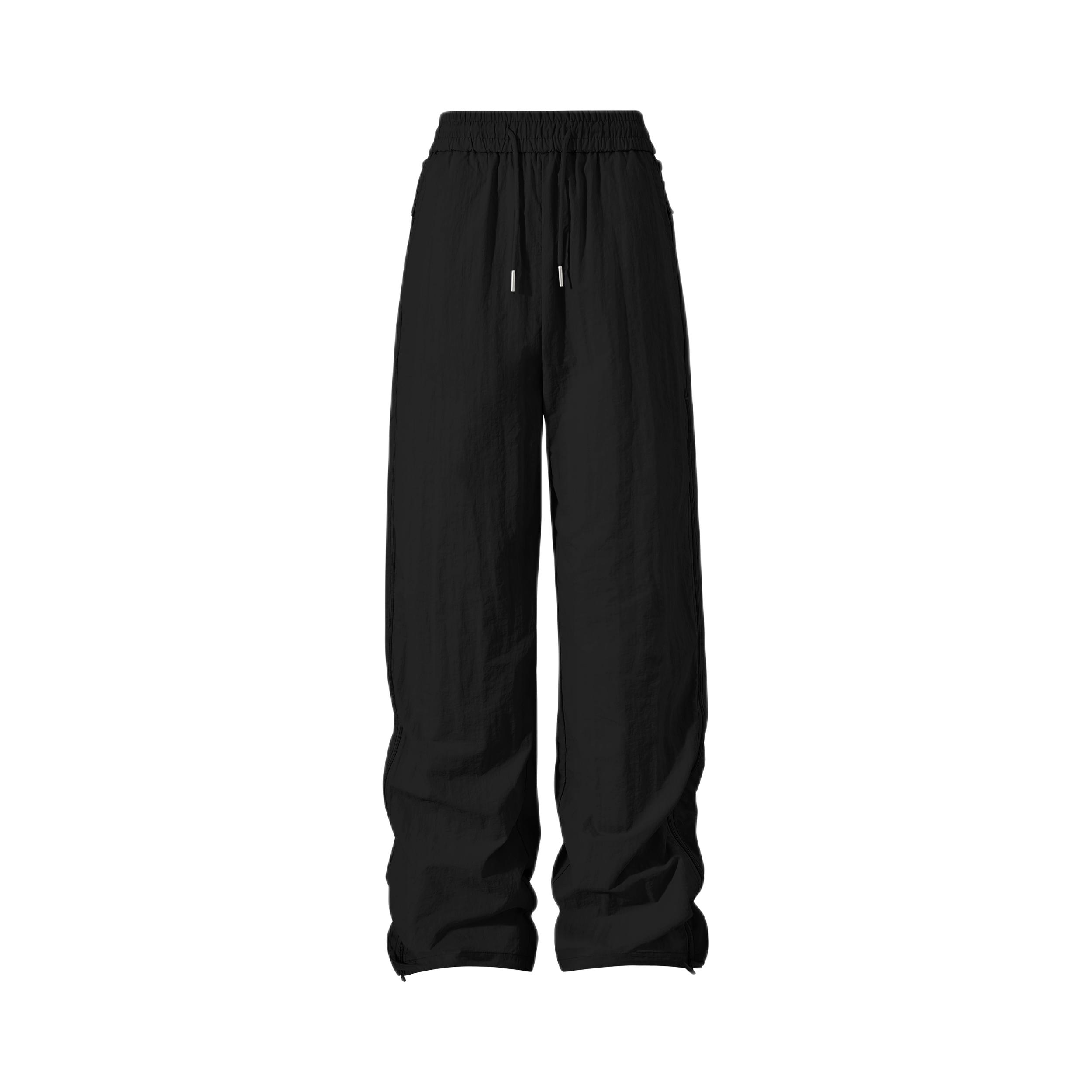 推荐商品：XUJIA/煦加 速干美式阔腿冰丝工装裤 XJ-LKKZ24211 黑