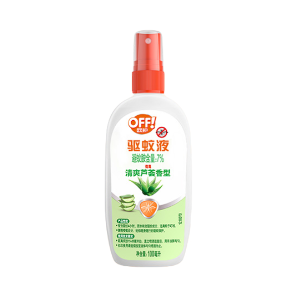 推荐商品：OFF/欧护 驱蚊液 7%避蚊胺 100ml 瓶装