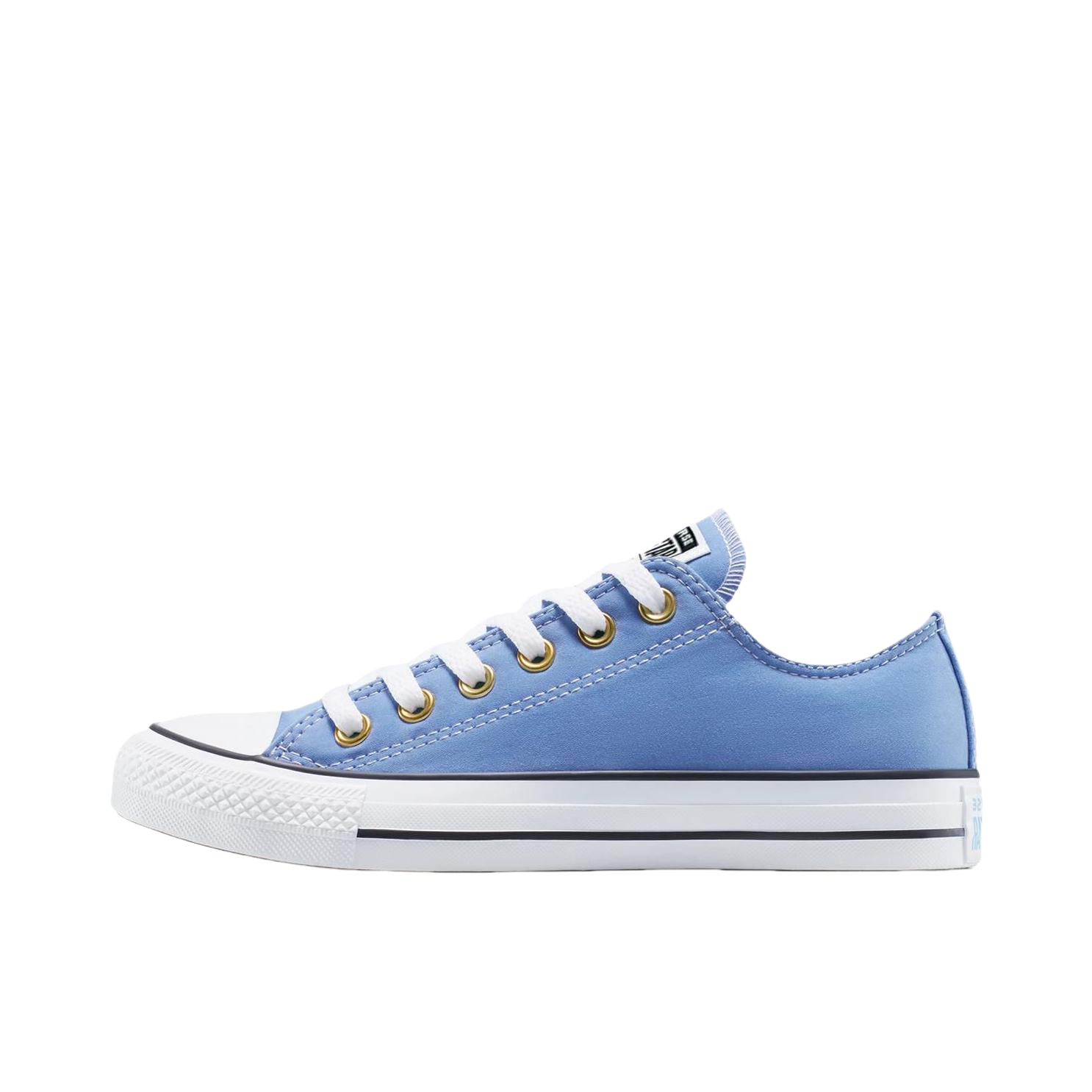 推荐商品：Converse/匡威 Chuck Taylor All Star 帆布鞋 常青款轻便防滑耐磨百搭复古圆头减震贴合高帮 浅蓝色/象牙白