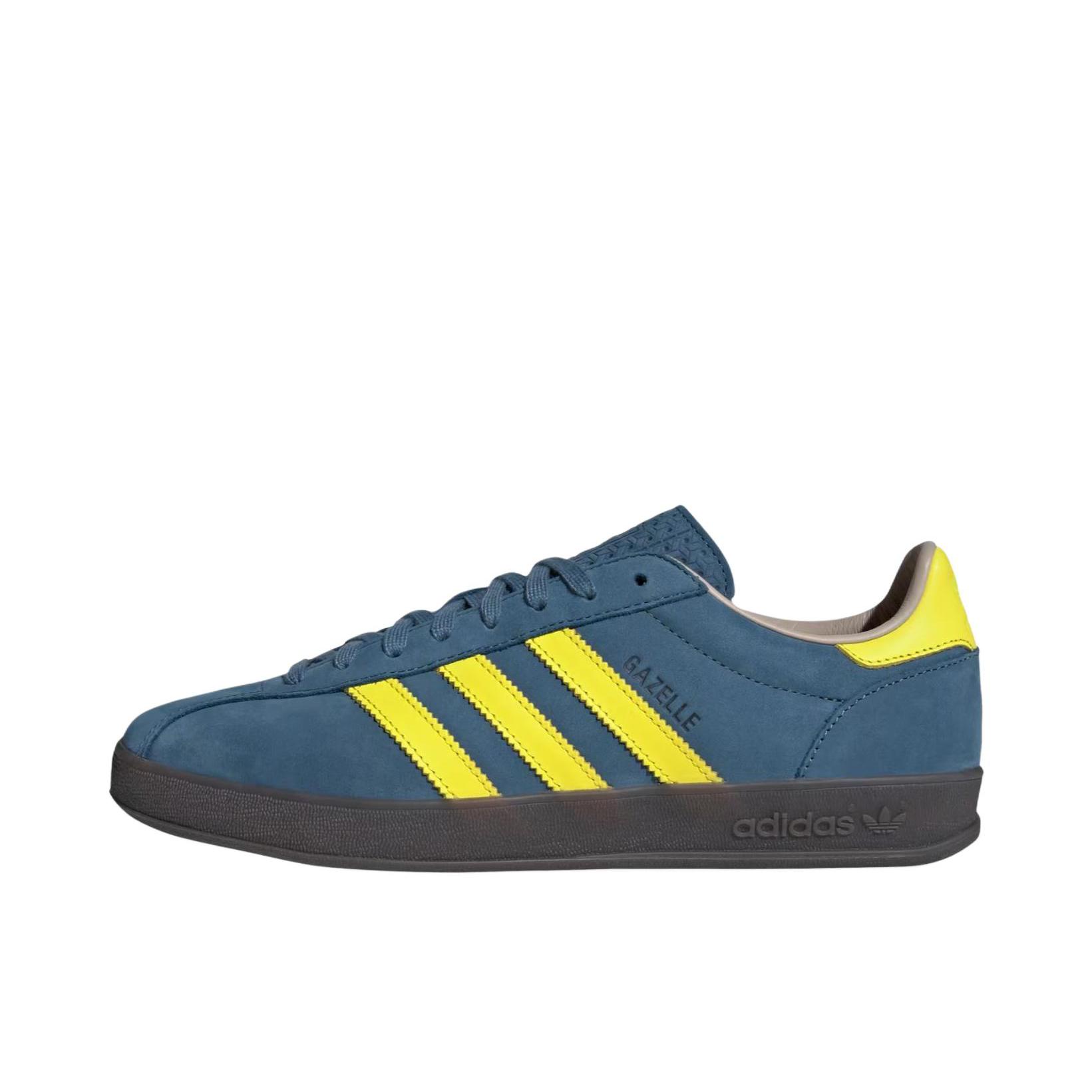 推荐商品：adidas Originals Gazelle T头鞋 德训鞋 板鞋 轻便复古薄底舒适百搭减震耐磨贴合圆头 蓝色/黄色