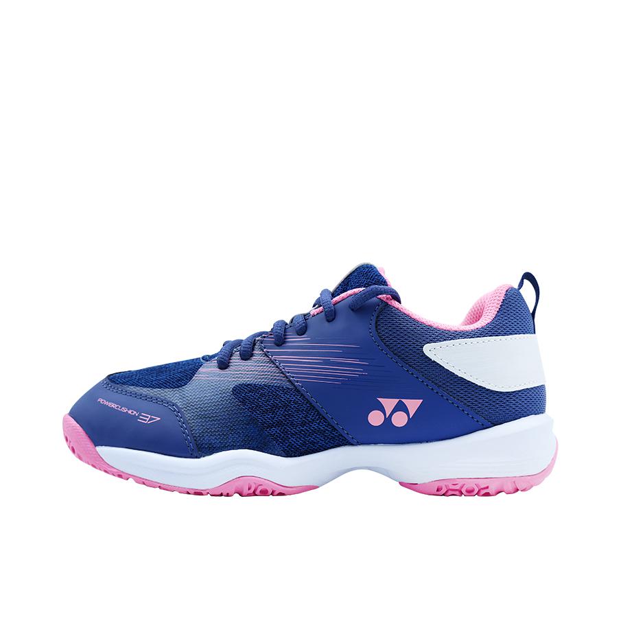 推荐商品：YONEX/尤尼克斯 Power Cushion 37系列 比赛 减震 训练 防滑 耐磨 羽毛球鞋 藏青色/粉红/女款