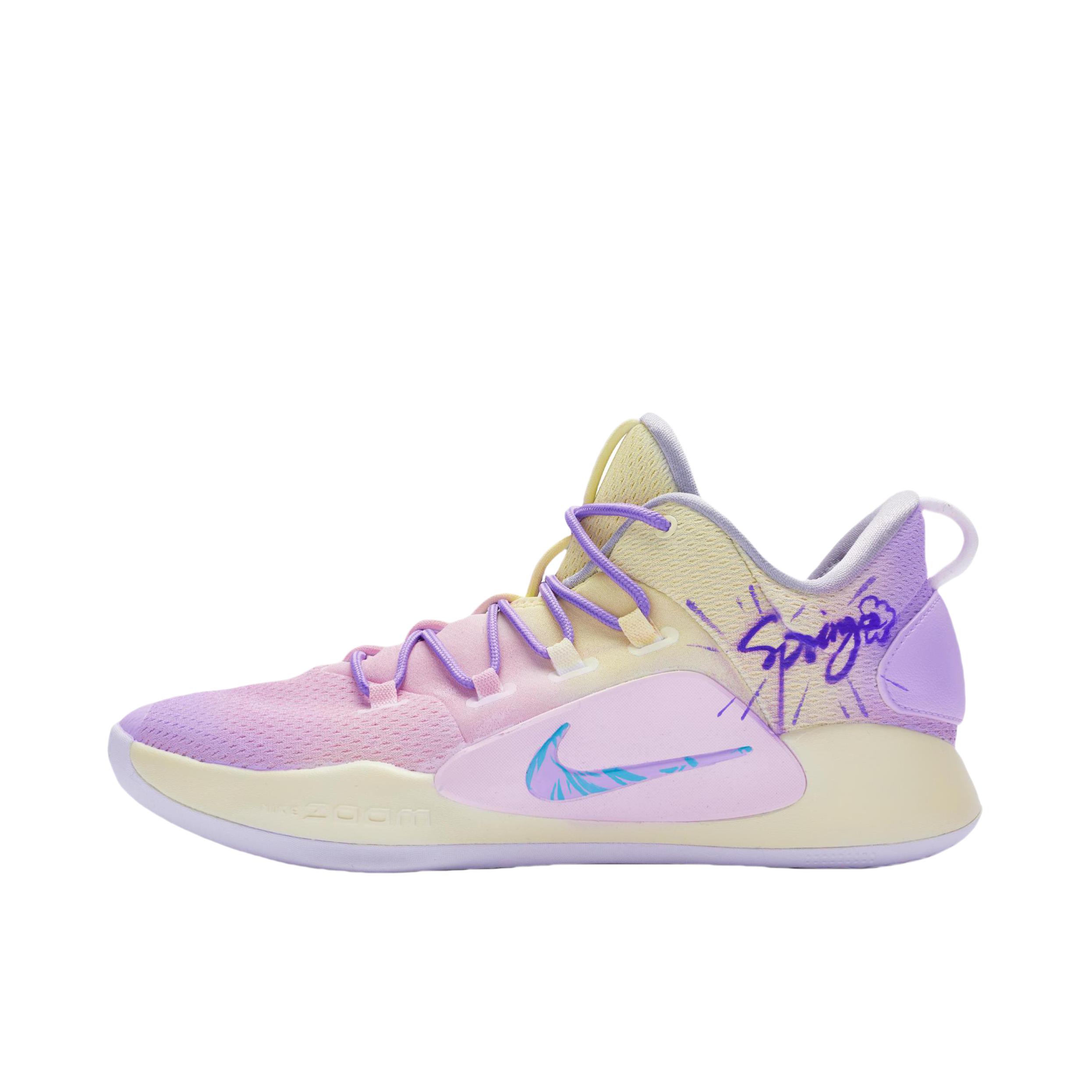 推荐商品：【定制球鞋】Nike Hyperdunk X 篮球鞋 抗冲击网布透气防滑耐磨减震回弹防水圆头支撑平衡包裹性织物 万花筒