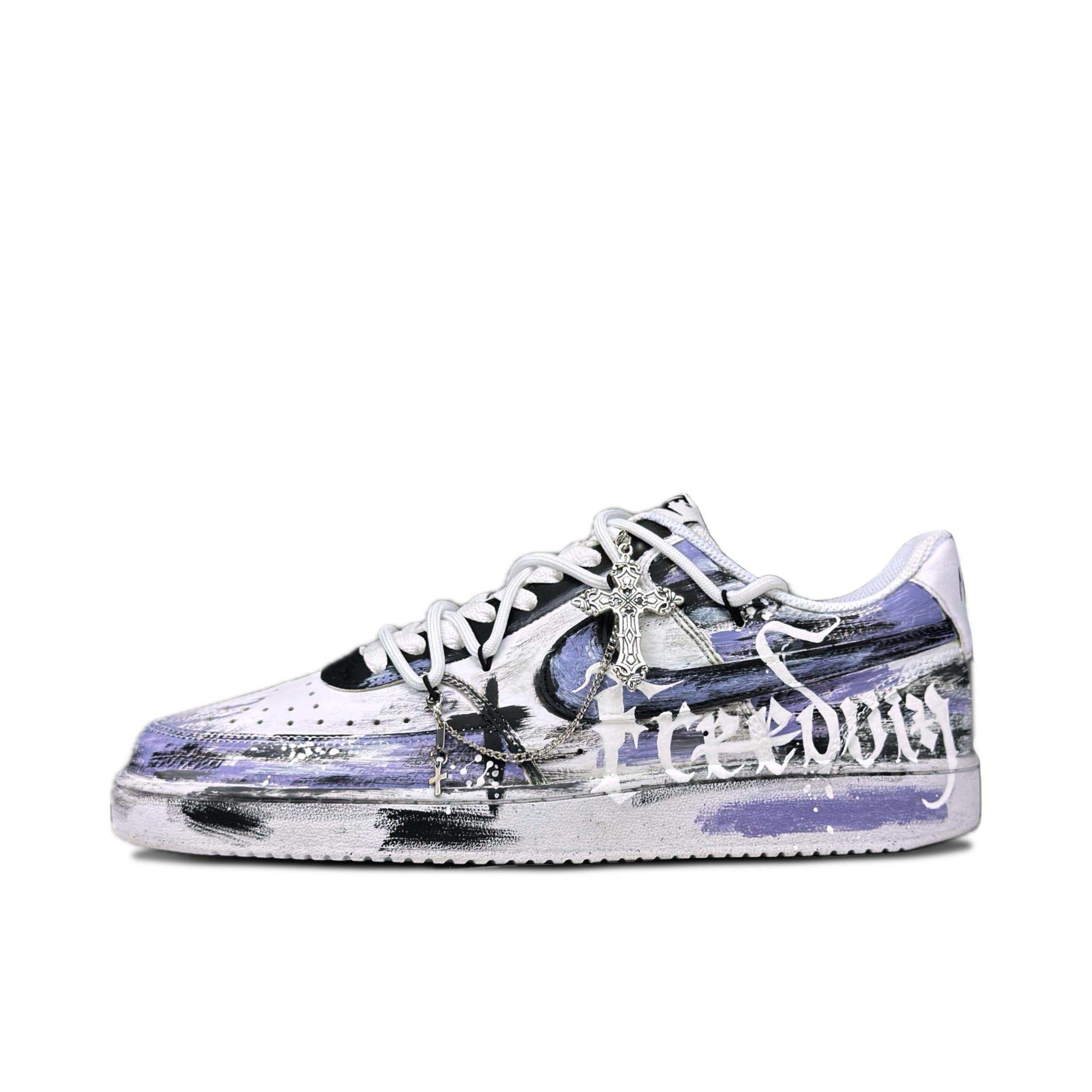 推荐商品：【定制球鞋】 Nike Court Vision 1 板鞋 防水美式简约防滑减震复古 暮光魅影