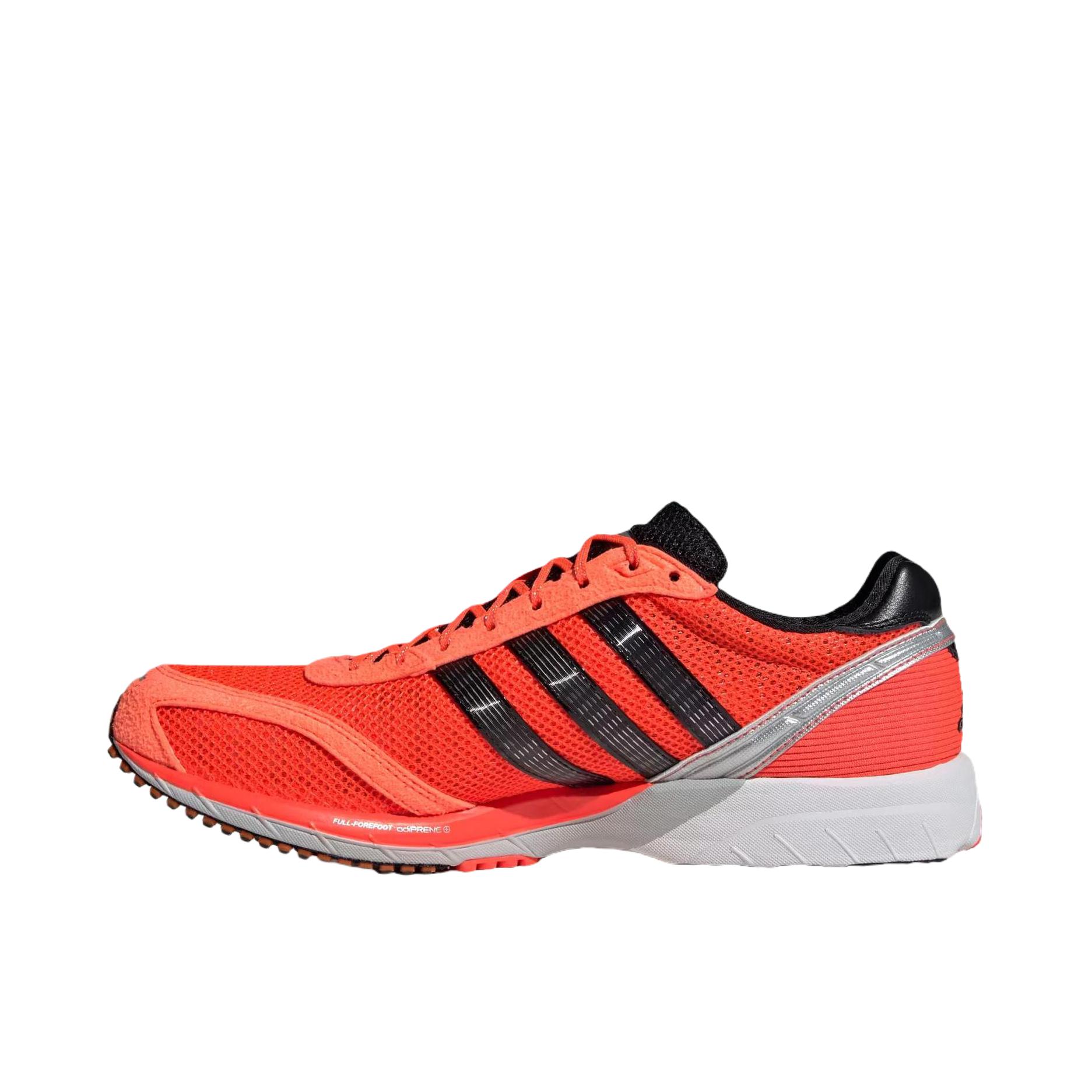 推荐商品：adidas Adios Neftenga 耐磨 百搭 防滑 跑鞋 红荧光/黑色/银色/白色