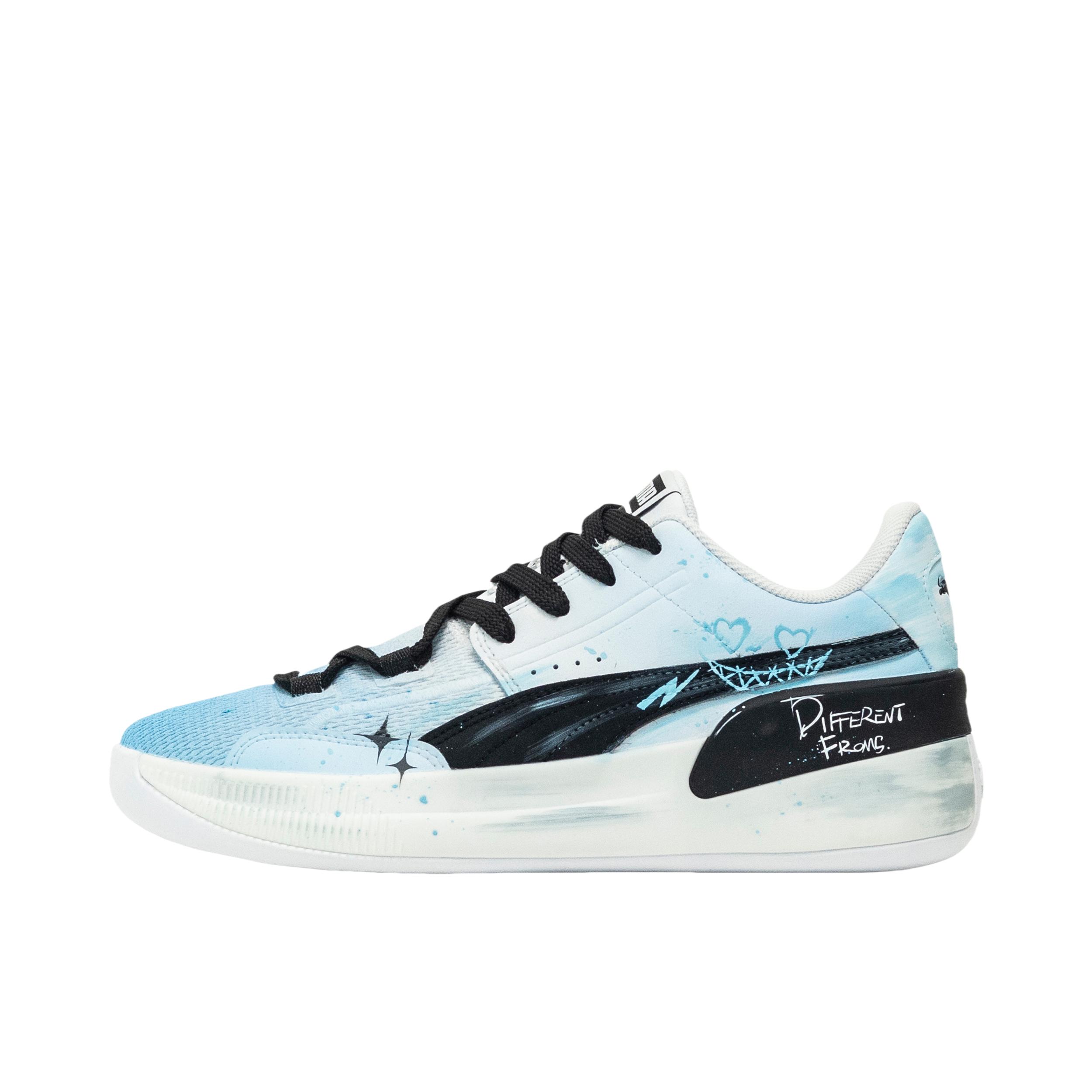 推荐商品：【定制球鞋】Puma/彪马 Clyde Hardwood Team 缓震透气 支撑 防水 防滑耐磨 舒适回弹 篮球鞋 鬼魅