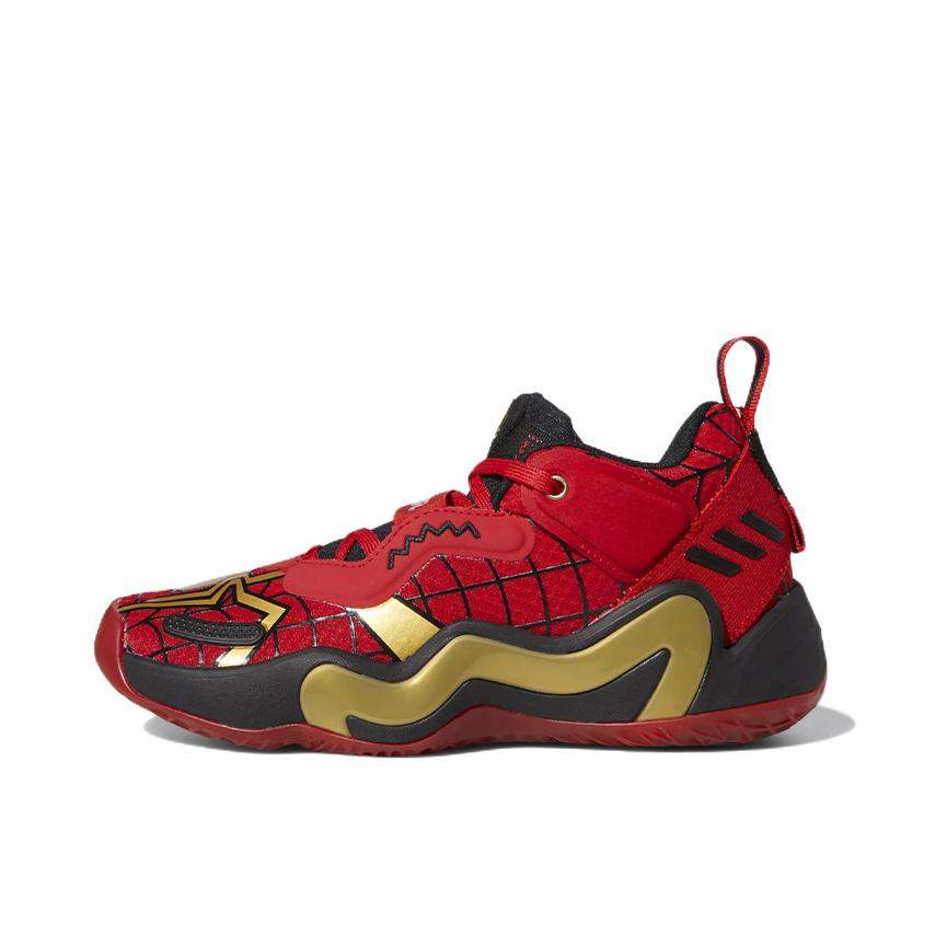 推荐商品：adidas D.O.N. Issue 3 米切尔3代 篮球鞋 透气减震耐磨实战包裹性支撑 漫威联名/红色/金色/黑色