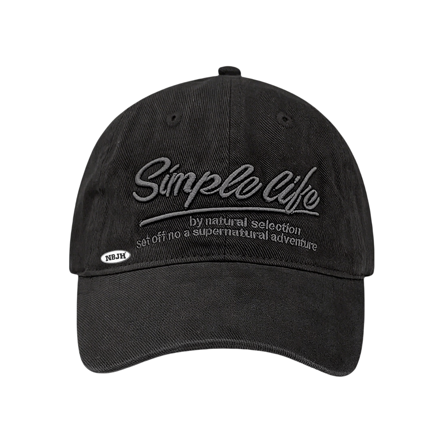 推荐商品：NBJH 25SS复古字母刺绣遮阳运动棉质鸭舌帽 M1560