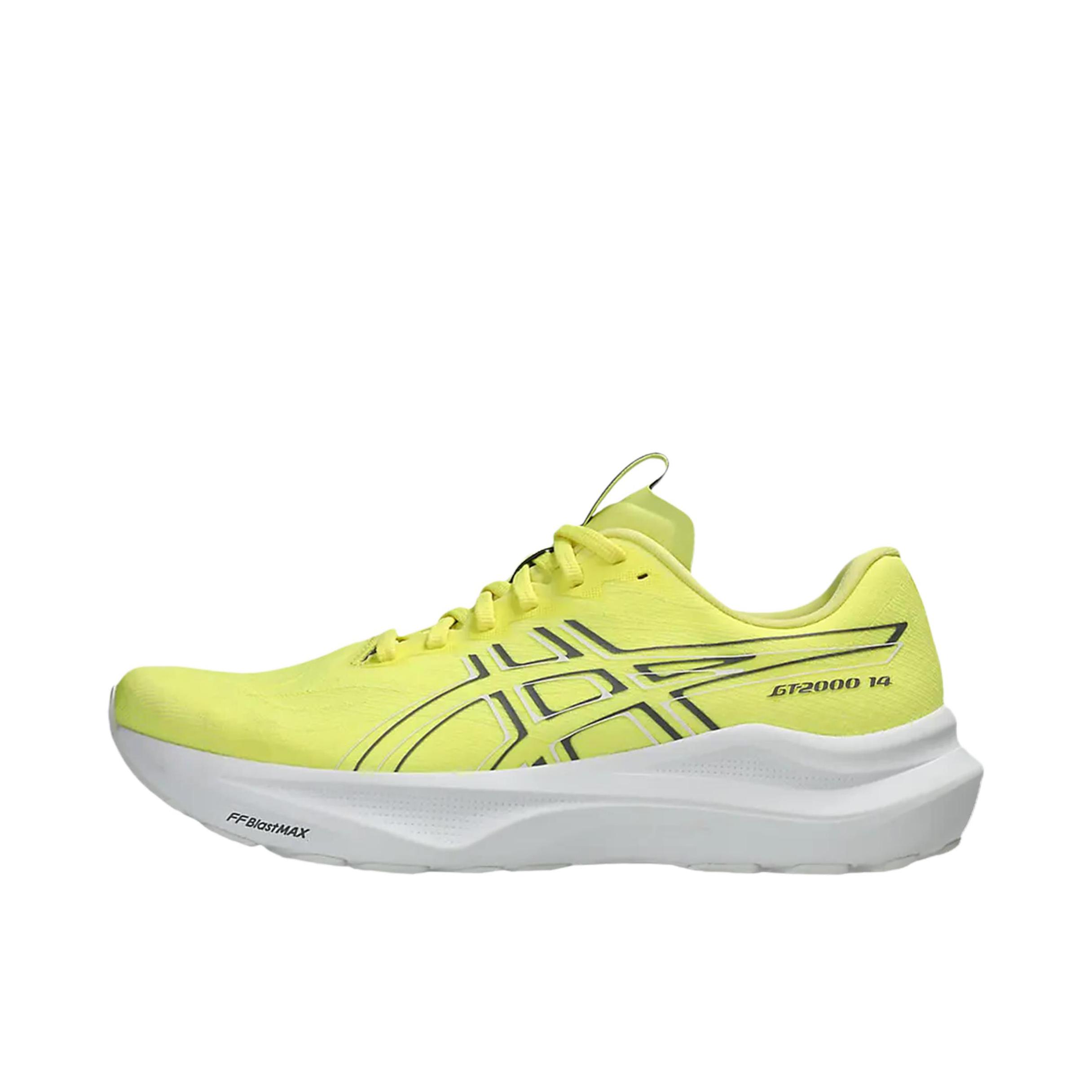 推荐商品：Asics/亚瑟士 GT-2000 14 跑鞋 舒适百搭支撑缓震回弹稳定支撑 黄色