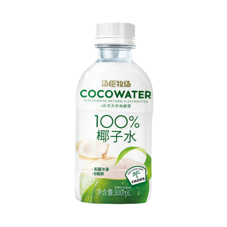 推荐商品：汤臣牧场 100%椰子水 300ml 瓶装