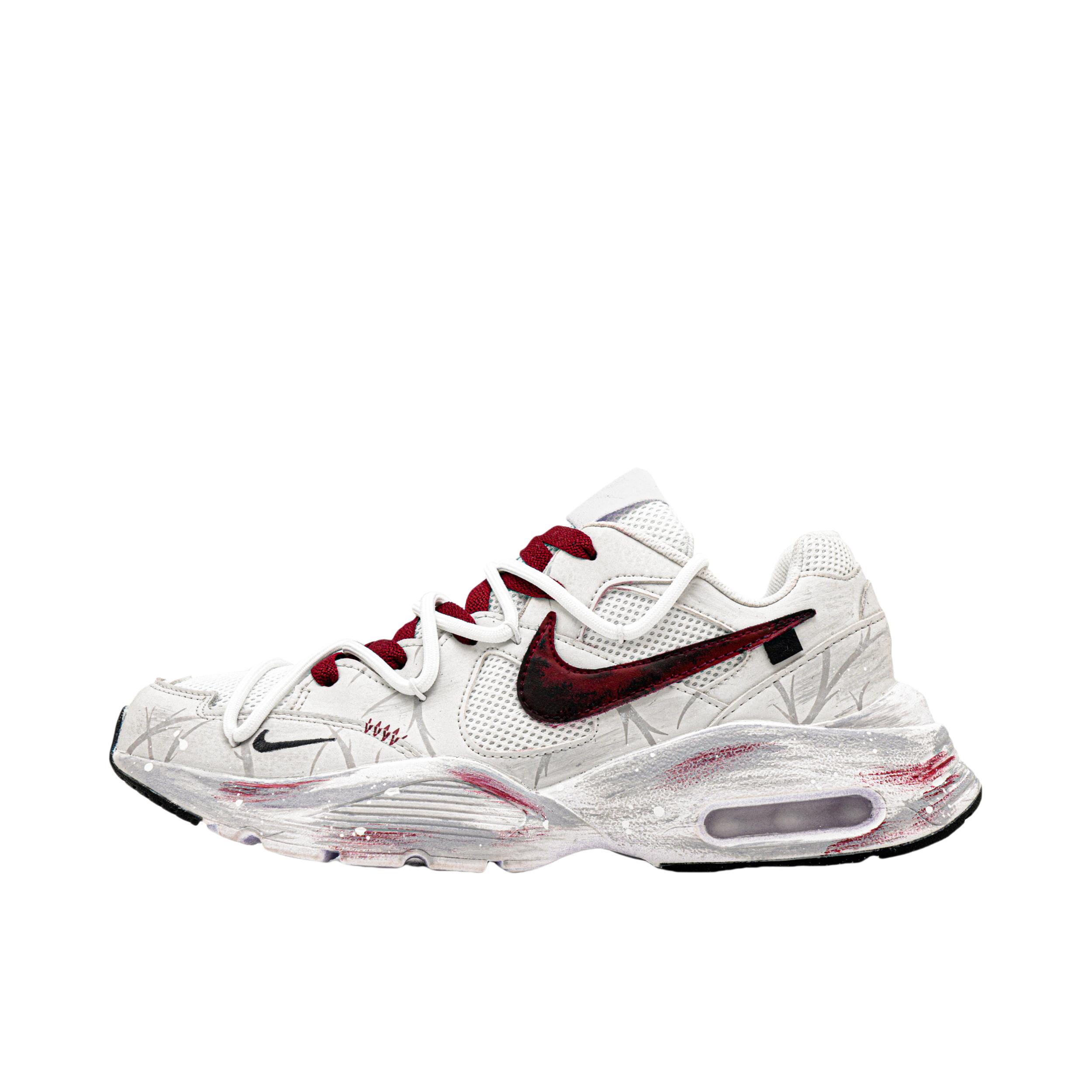 推荐商品：【定制球鞋】Nike Air Max Fusion 支撑 做旧 防滑耐磨 网布透气 防水 织物 时尚潮流 复古休闲 运动风 气垫 脏脏鞋 跑鞋 荆棘之拥