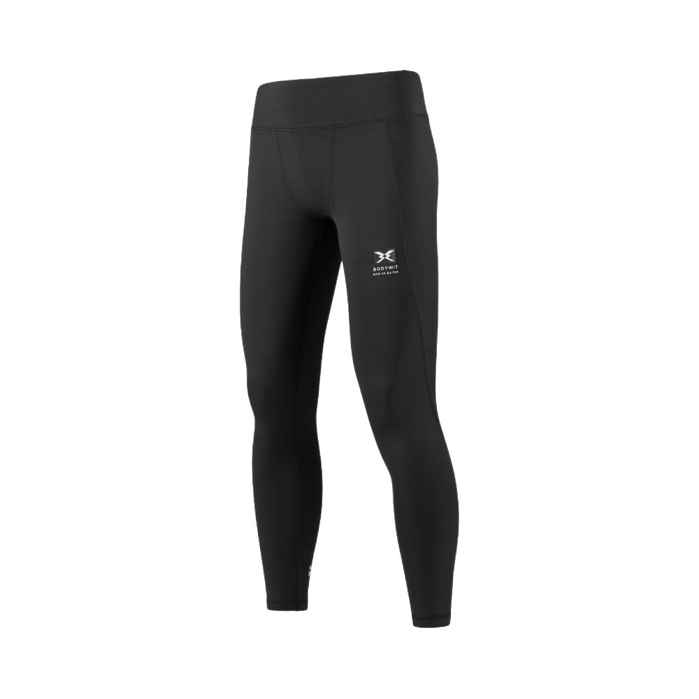 推荐商品：bodywit/身体智慧 疾塑速干保暖抓绒九分紧身裤 BD234RNMCPL01 黑