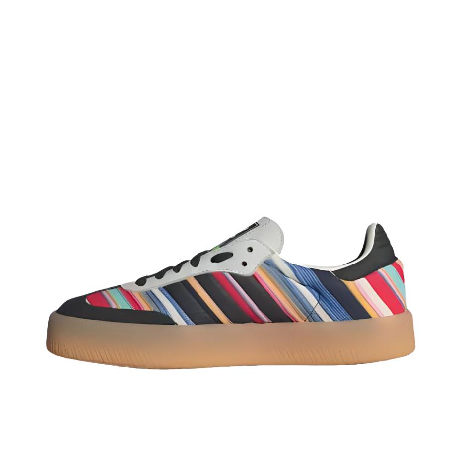 推荐商品：adidas Originals Sambae T头鞋 德训鞋 板鞋 增高包裹性合成革  kseniaschnaider联名/黑色