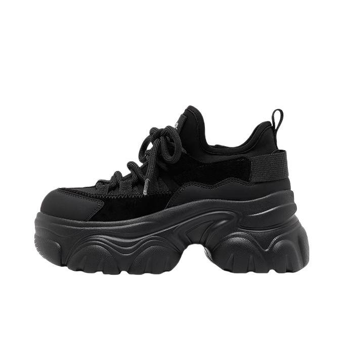 推荐商品：Lee Cooper 老爹鞋 真皮百搭休闲增高 LCQBCA2253016 女款/黑色