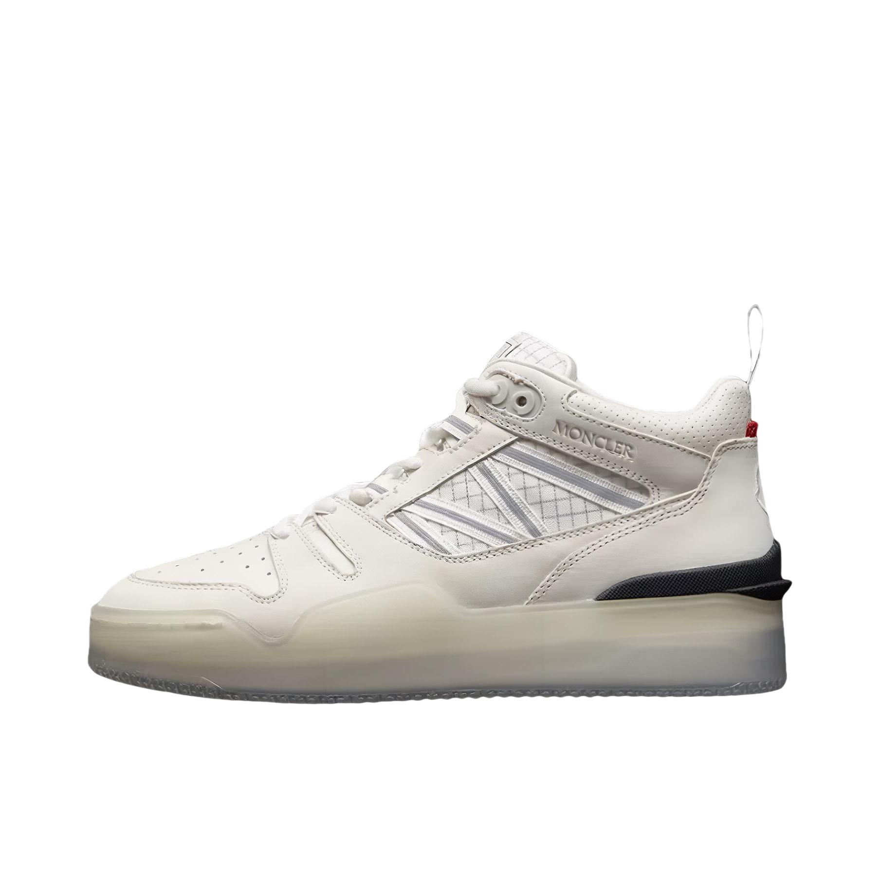 推荐商品：Moncler/蒙口  Pivot 高帮 板鞋 I109A4M00100M2554034 女款/白色