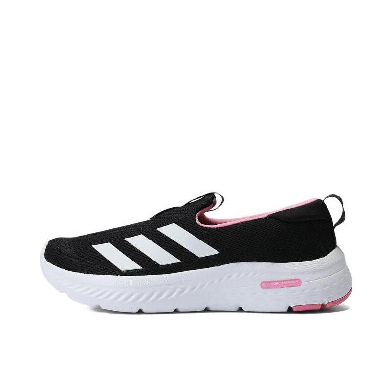 推荐商品：adidas Cloudfoam Move 运动休闲鞋 防滑耐磨网面透气舒适低帮平跟圆头 女款/黑色/白色/粉色