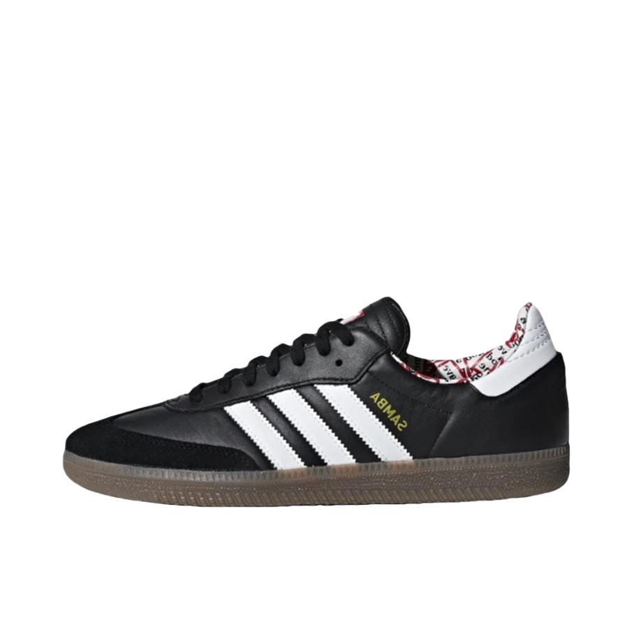 推荐商品：adidas Originals Samba Classic T头鞋 德训鞋 板鞋 经典复古防滑耐磨透气低帮 Core Black/Cloud White 黑色/白色/棕色