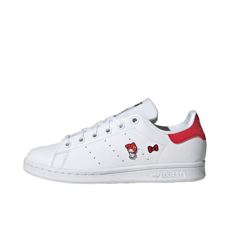 推荐商品：adidas Originals Stan Smith 板鞋 减震透气轻便低帮包裹性 Hello Kitty联名/女款/白色
