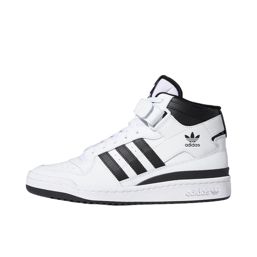 推荐商品：adidas Originals Forum 板鞋 轻便复古防滑时尚魔术贴篮球风薄底包裹性 熊猫/高帮/白色/黑色