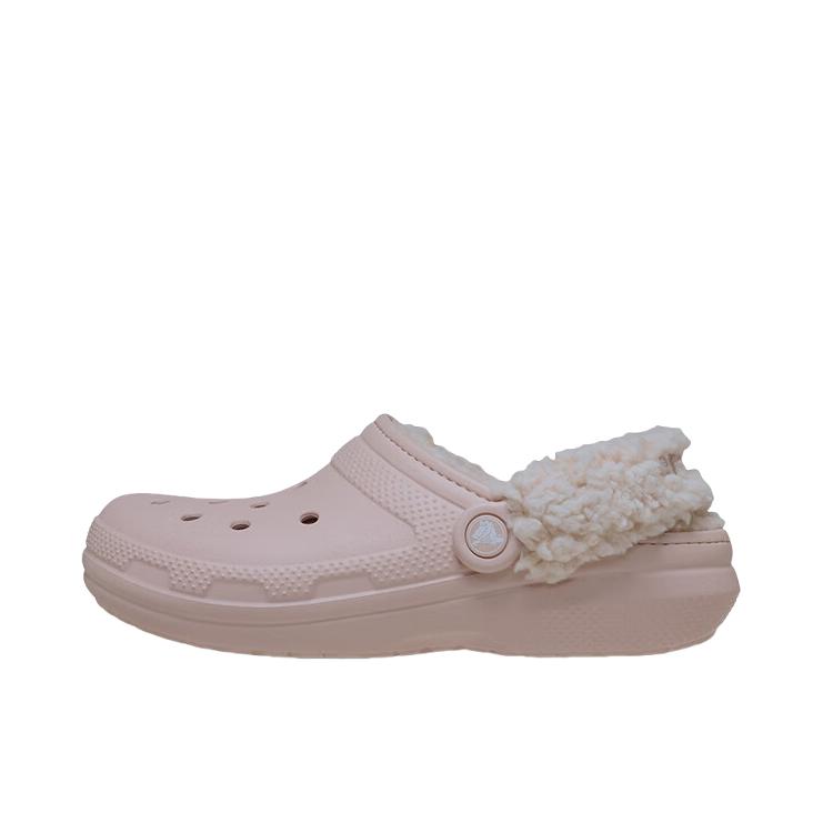 推荐商品：Crocs/卡骆驰 Classic Lined Clog 暖棉 经典 羊茸 暖绒 加绒保暖 冬季拖鞋 石英粉
