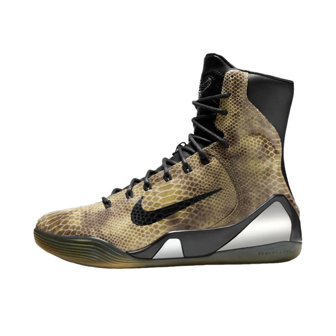 推荐商品：Nike Kobe 9 科比9 篮球鞋 包裹性潮流实战抗扭舒适百搭回弹 Snakeskin  赭石